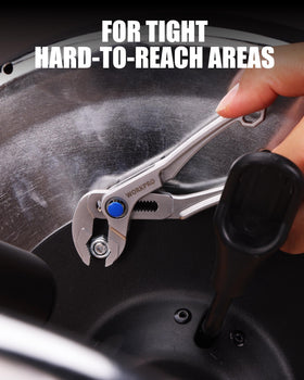WORKPRO compact pliers suited for tight spaces and cramped tool drawers.