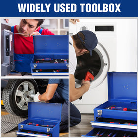 WORKPRO tool box supports up to 100 pounds for versatile storage needs.
