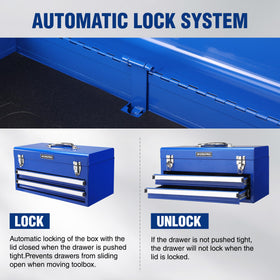 WORKPRO tool box PVC drawer liner protects tools from scratches and slips.