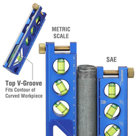 WorkPRO Torpedo Level four-angle bubble visibility for fast readings