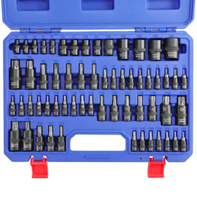 WORKPRO Torx socket set in a sturdy case, ready for auto and DIY tasks.