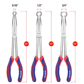 WORKPRO tri-color TPR handles reduce fatigue for extended DIY sessions.