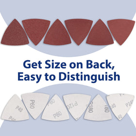 WORKPRO triangle sanding pad – durable aluminum oxide for long-lasting sanding