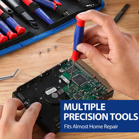 WORKPRO utility knife with ten blades for versatile cutting tasks