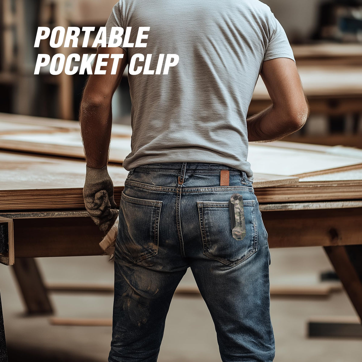 WORKPRO versatile knife cuts through paper, plastic, cardboard, leather, and more at home.