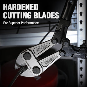 WORKPRO W017004A bi-material anti-slip grips improve cutting control