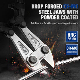WORKPRO W017004A 14-inch handles provide comfortable grip during cutting tasks