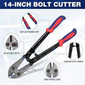 WORKPRO W017004A chrome molybdenum steel jaws ensure durable performance