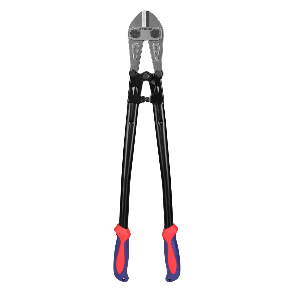 WORKPRO W017006A bolt cutter close-up of jaws showing durable construction for precise cuts