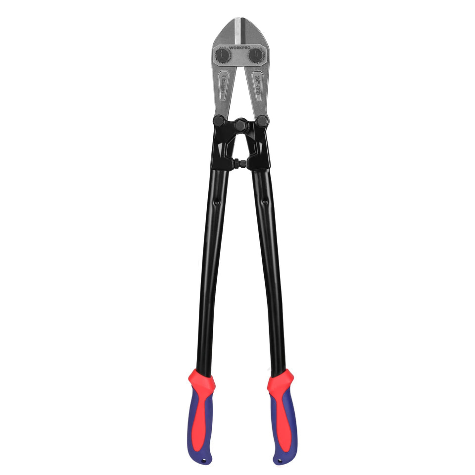 WORKPRO W017006A bolt cutter close-up of jaws showing durable construction for precise cuts