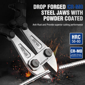 WORKPRO W017007A bi-material handles provide anti-slip grip for precise control.