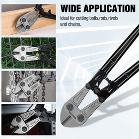 WORKPRO W017007A versatile tool handles soft metal to bolts, rivets, and chains.