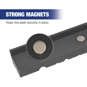 WORKPRO waffle-surface jaw pad provides grip for round and hex parts