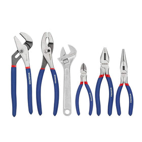 WORKPRO 10-inch water pump pliers close-up, rugged grip and jaw