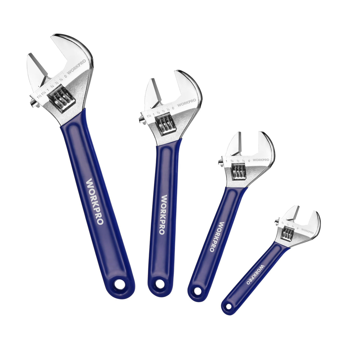 WORKPRO wide jaw wrench 6-inch enables quick, secure adjustments for plumbing and furniture assemblies.