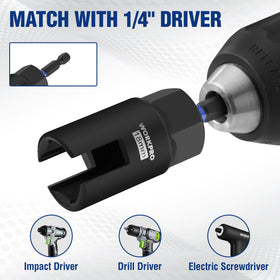 WORKPRO Wing Nut Driver 15mm: robust fastener tool for mid-size projects.