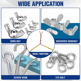 WORKPRO Wing Nut Driver for eye bolts and wire twisting.