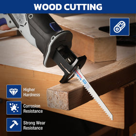WORKPRO wood blades 6in 6TPI and 8TPI for versatile wood cuts.