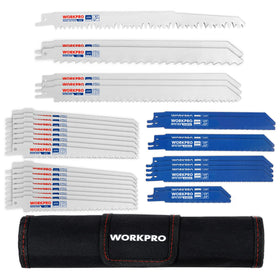 WORKPRO wood cutting blades set for tough wood projects with Cr-V steel.