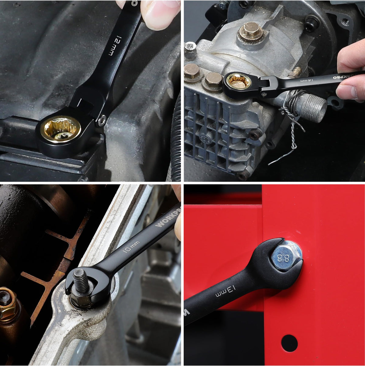 WORKPRO wrench set with pouch well-organized kit for shop or trunk