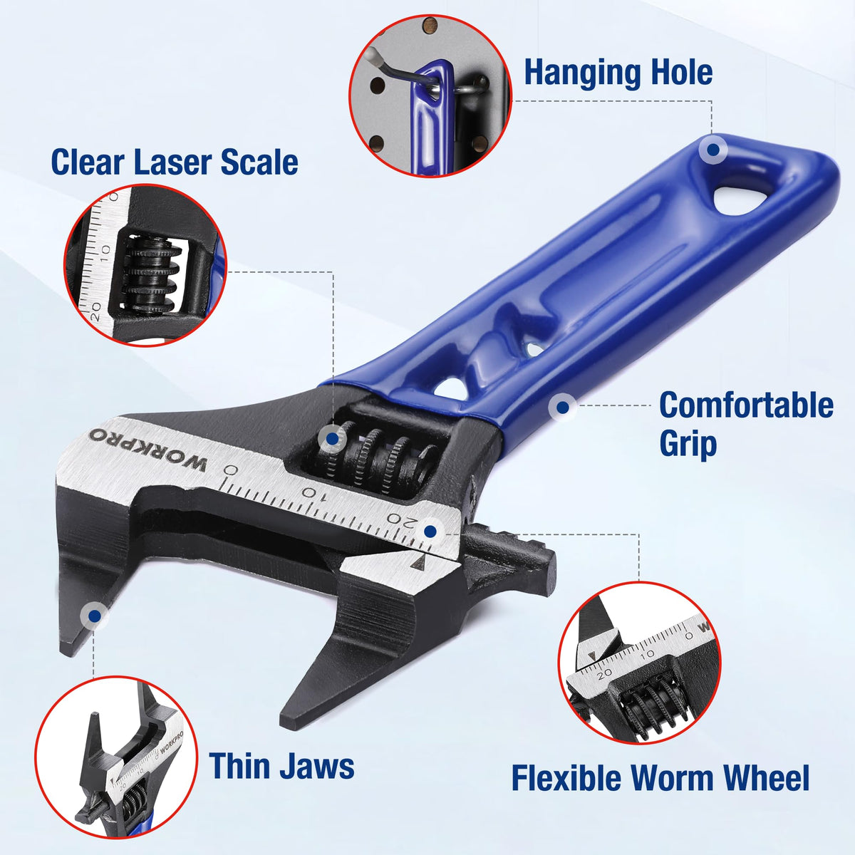 WORKPRO compact design fits in pockets for on-the-go tasks