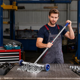 WORKPRO nails and screws collection keeps floors metal-free and organized.
