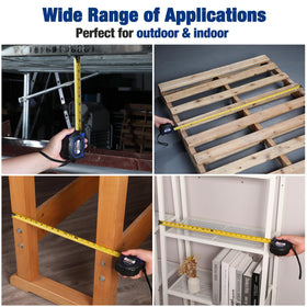 WORKPRO yellow blade with black markings for clear readings