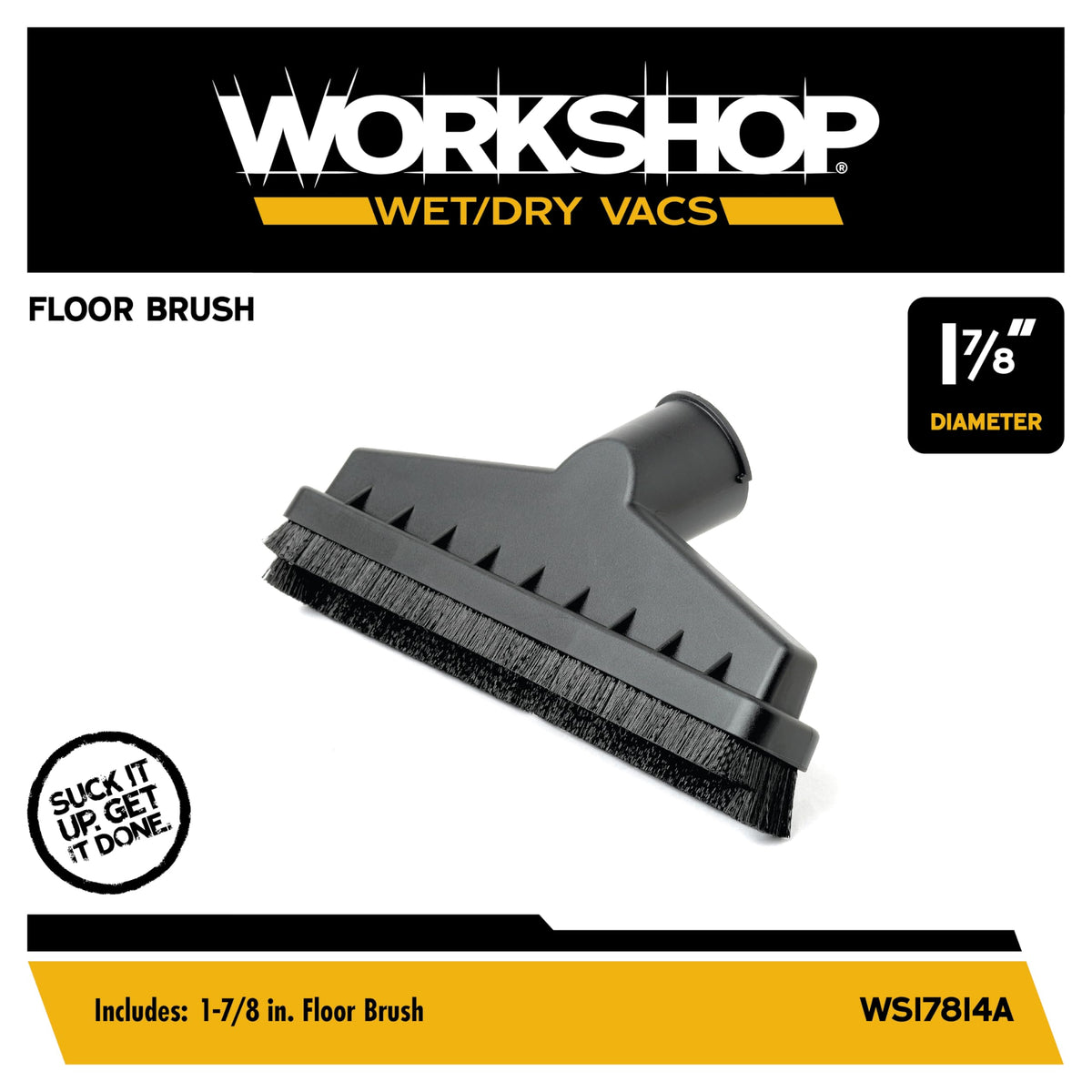 WS17814A 10-inch floor brush covers wide surfaces quickly