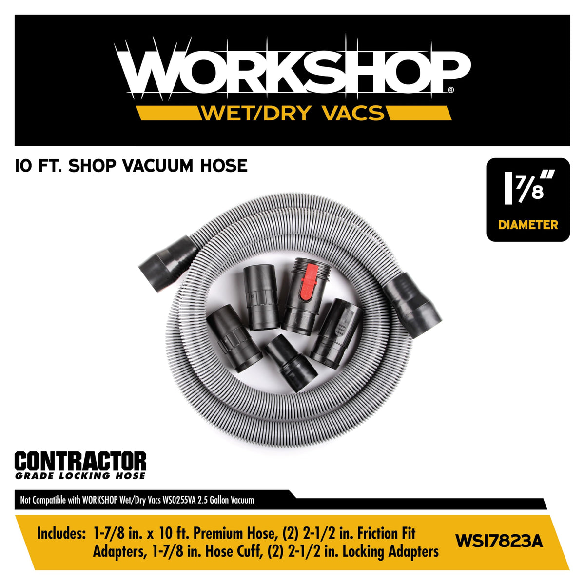 WORKSHOP WS17823A contractor-grade hose offers durable flexibility