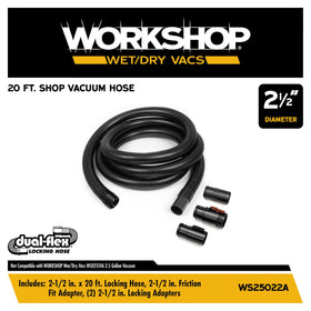 WORKSHOP locking hose end stays secure during use.