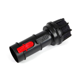 WORKSHOP WS25025A diffuser attached to a 2-1/2 inch exhaust port for quieter operation.