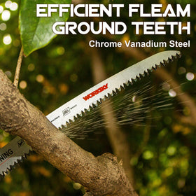 Worksky 6TPI wood-cutting blade handles wet, dry, and green wood.