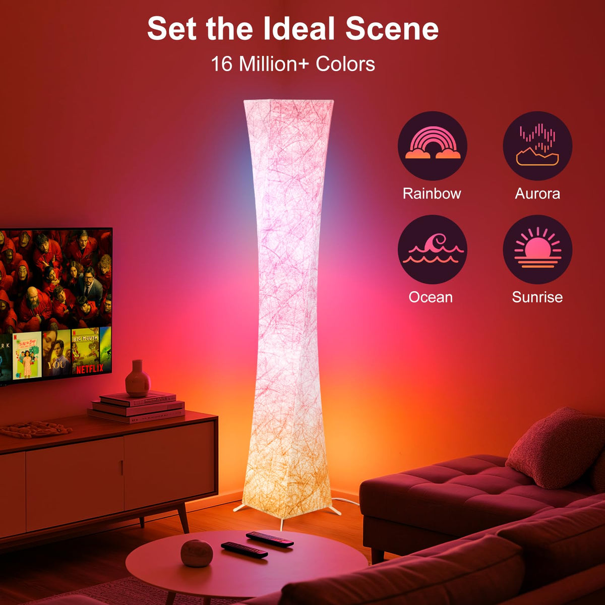 World Win lamp with music sync responds to rhythm for lively gatherings