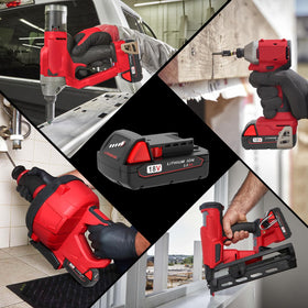 Worthmah high-discharge design supports demanding Milwaukee tools safely