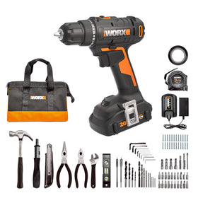 WORX 20V drill in compact design for precise work in tight spaces.