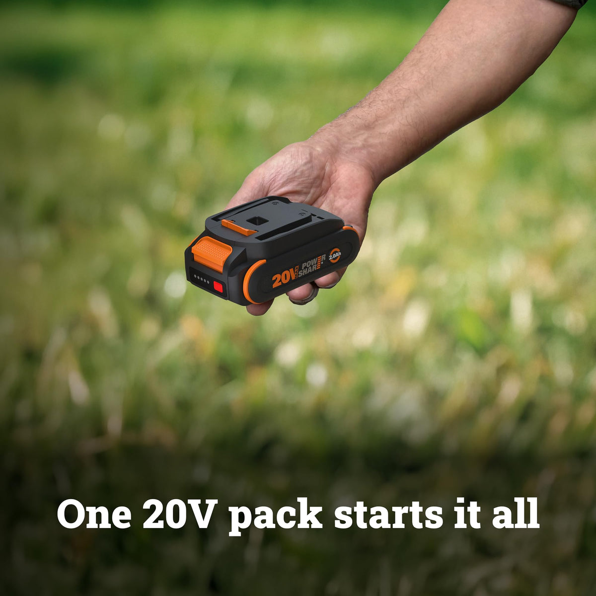 WORX Axis four blades included for versatile material cutting