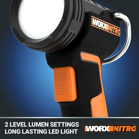WORX Nitro 20V LED work light lighting under a cabinet