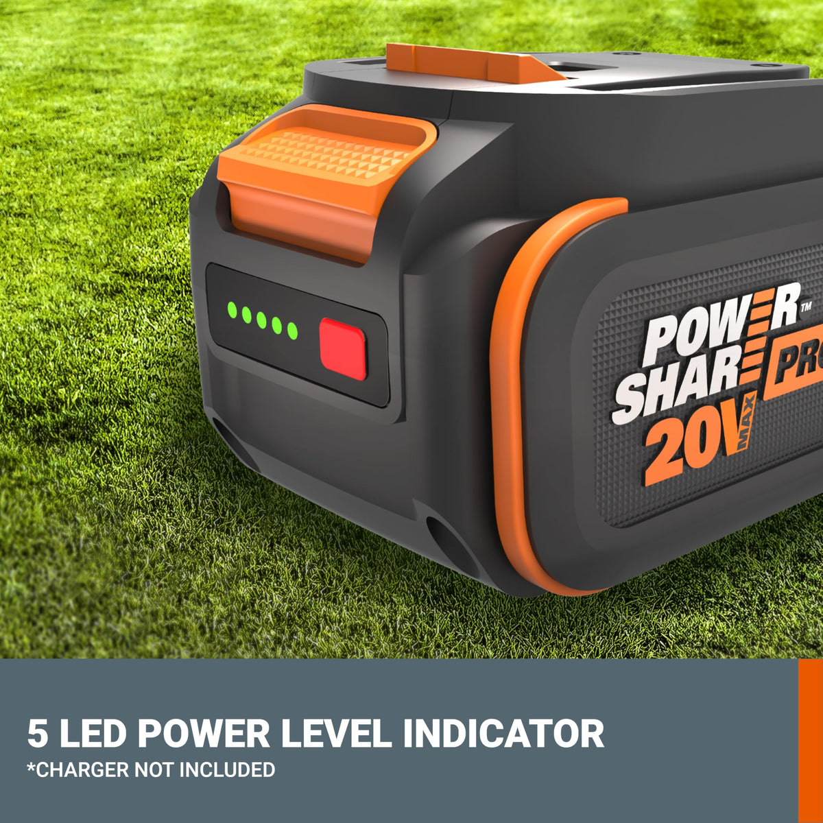 WORX PowerShare Pro 360° cell protection highlights durability and longevity.