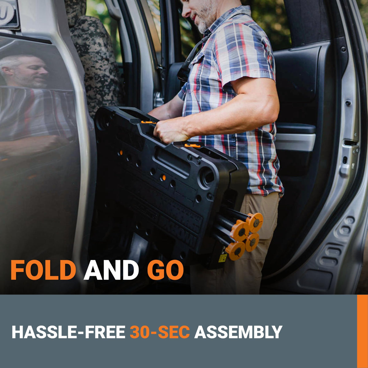 WORX Sidekick folds quickly for compact workshop storage.