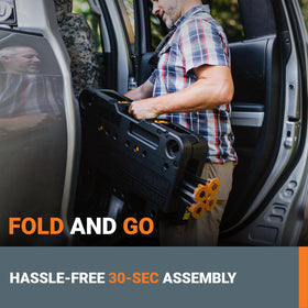 WORX Sidekick folds quickly for compact workshop storage.