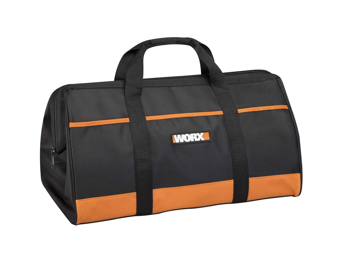 WORX WA0079 front view shows rugged nylon and quick-access pockets for everyday tools.