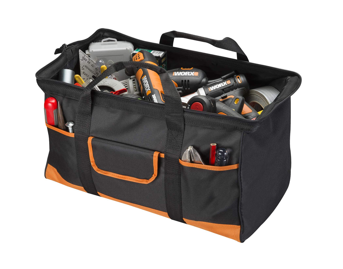 WORX WA0079 open tote illustrating dual carry handles for comfortable transport.
