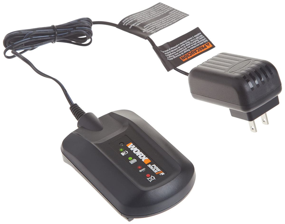 WORX WA3742 front view charger, compact for 20V battery charging.