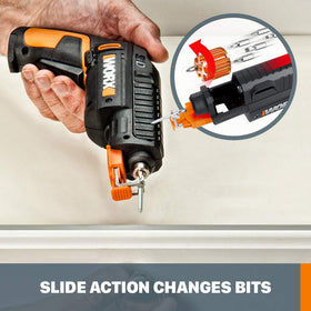 WORX WX255L 4V MaxLithium battery holds charge for months of use.