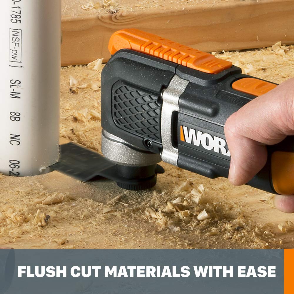WORX WX696L accessory kit in carry bag keeps blades organized