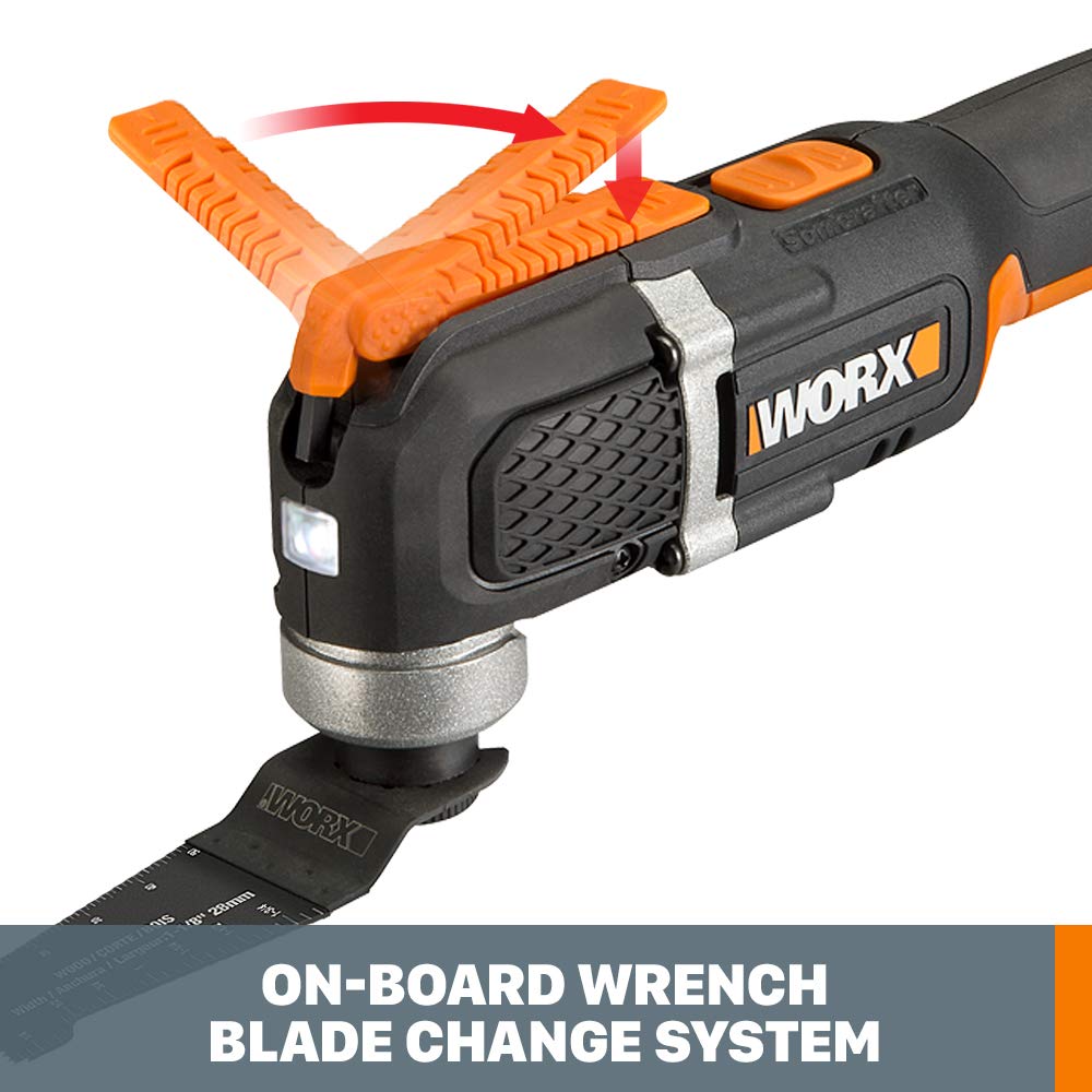 WORX WX696L two-speed control provides precision or faster removal