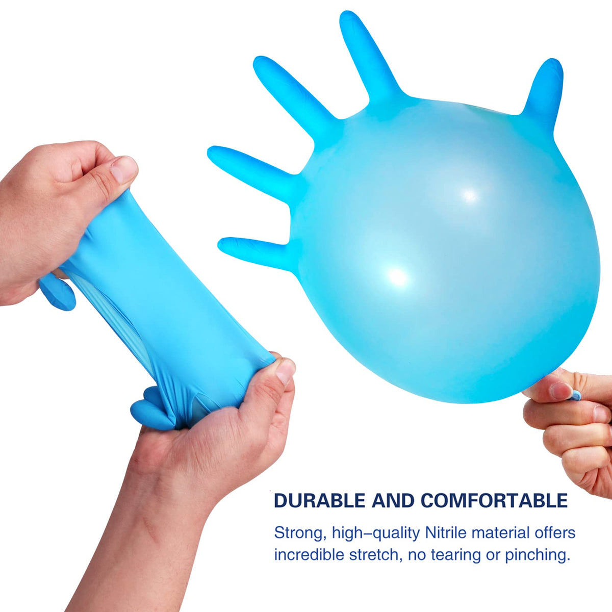 Wostar nitrile gloves silicon-free and anti-static, ideal for electronics tasks.