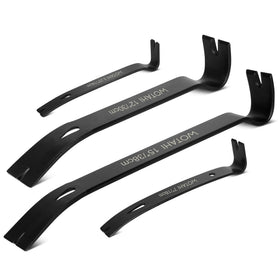 WOTAHI four-piece flat pry bar set displayed for renovation tasks and versatility