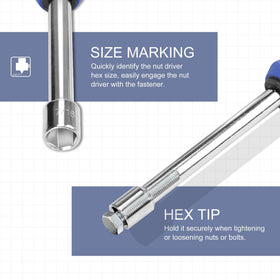 WOTAHI 11-32 hex-tip nut driver features precise torque design.