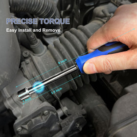 WOTAHI 3-8 hex-tip nut driver with hollow shaft detail for versatility.